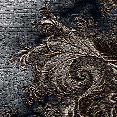 Applied Craquelure texture filter to image found on the Internet